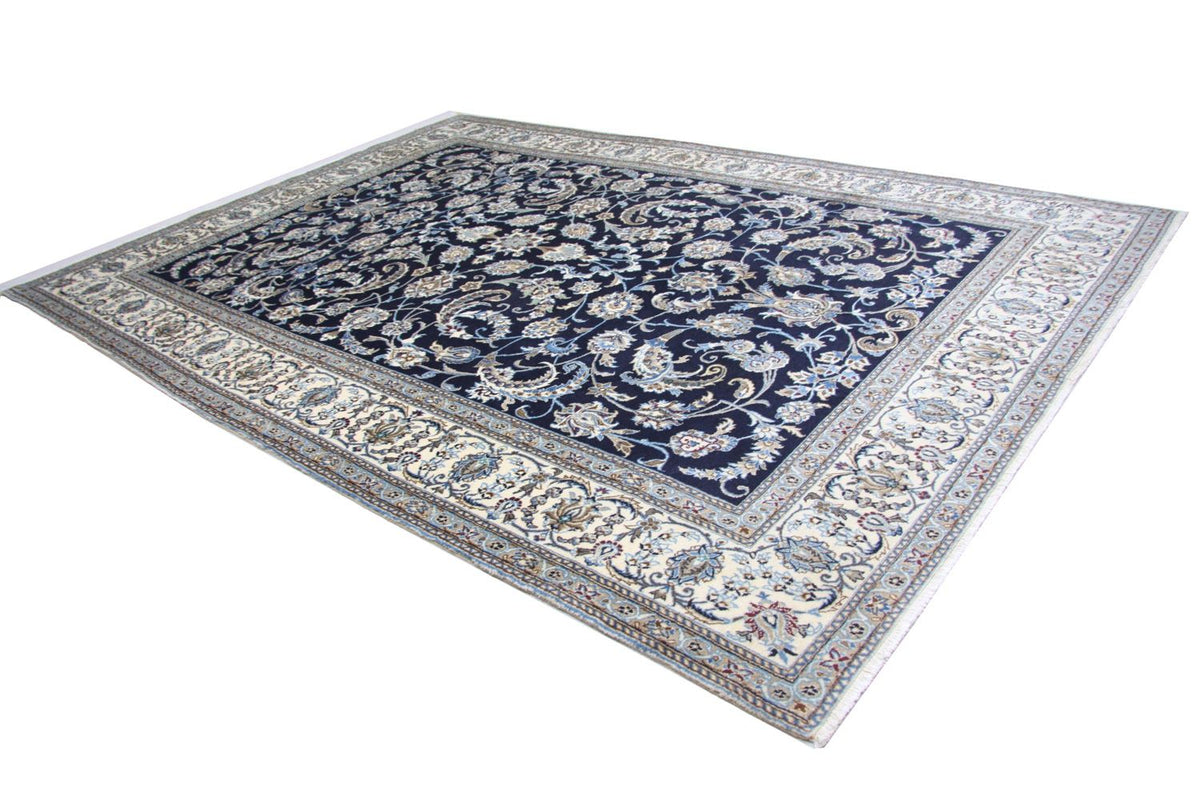 Perzisch tapijt - Nain - 334 x 245 cm - donkerblauw