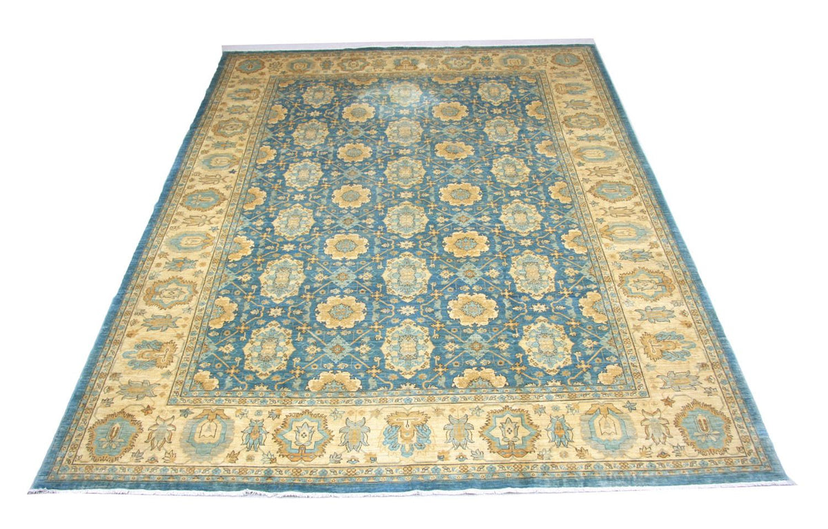 Ziegler tapijt - 366 x 266 cm - blauw