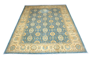 Ziegler tapijt - 366 x 266 cm - blauw