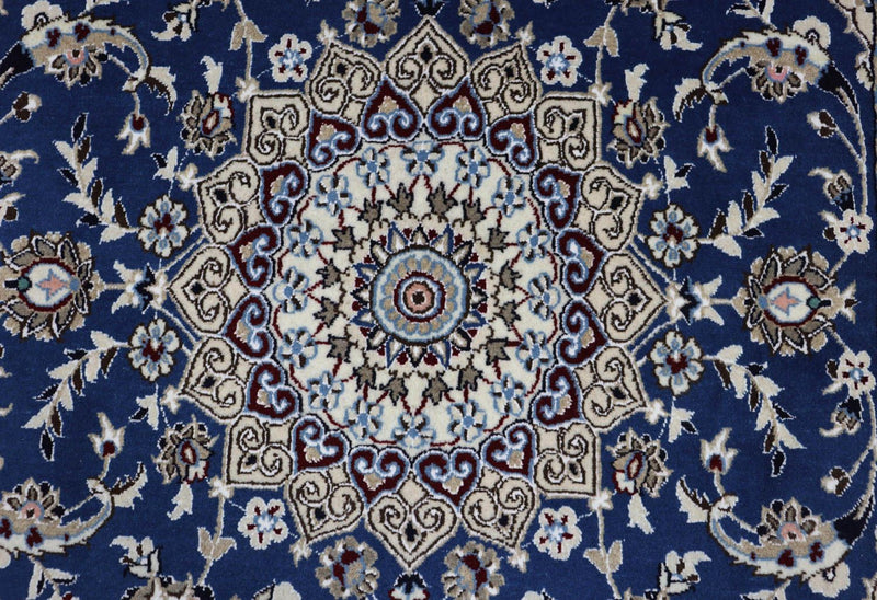 Loper Perzisch tapijt - Nain - Koninklijk - 180 x 106 cm - donkerblauw