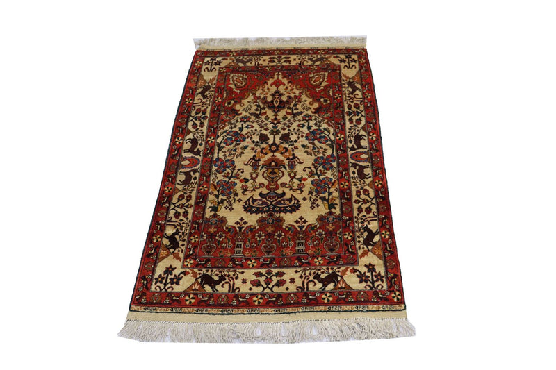 Afghaans tapijt - 197 x 113 cm - beige