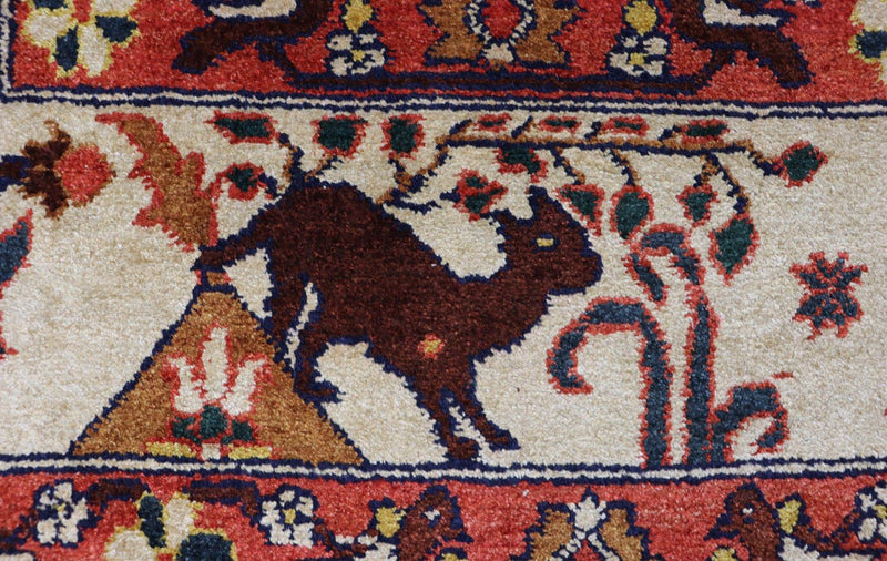 Afghaans tapijt - 197 x 113 cm - beige