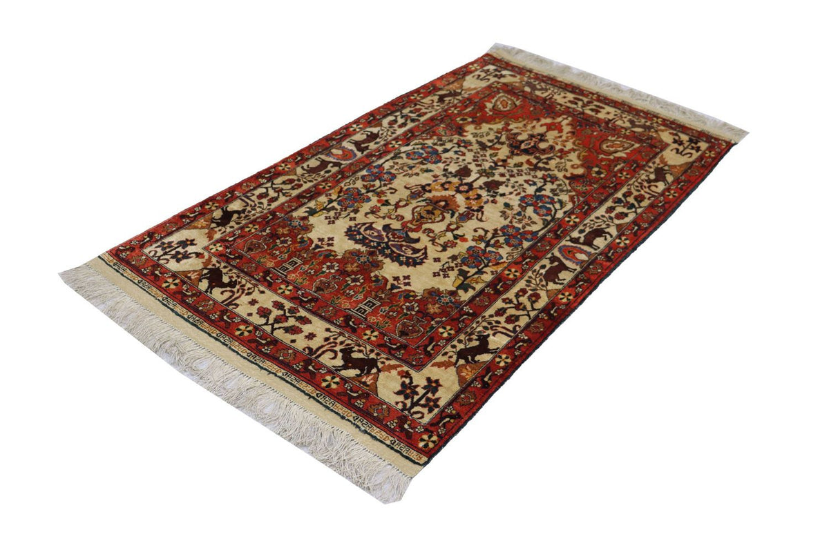 Afghaans tapijt - 197 x 113 cm - beige