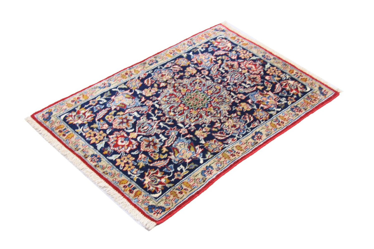 Perzisch tapijt - Isfahan - Premium - 91 x 67 cm - blauw