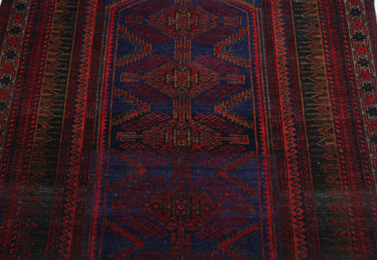 Baluch tapijt - 151 x 107 cm - blauw