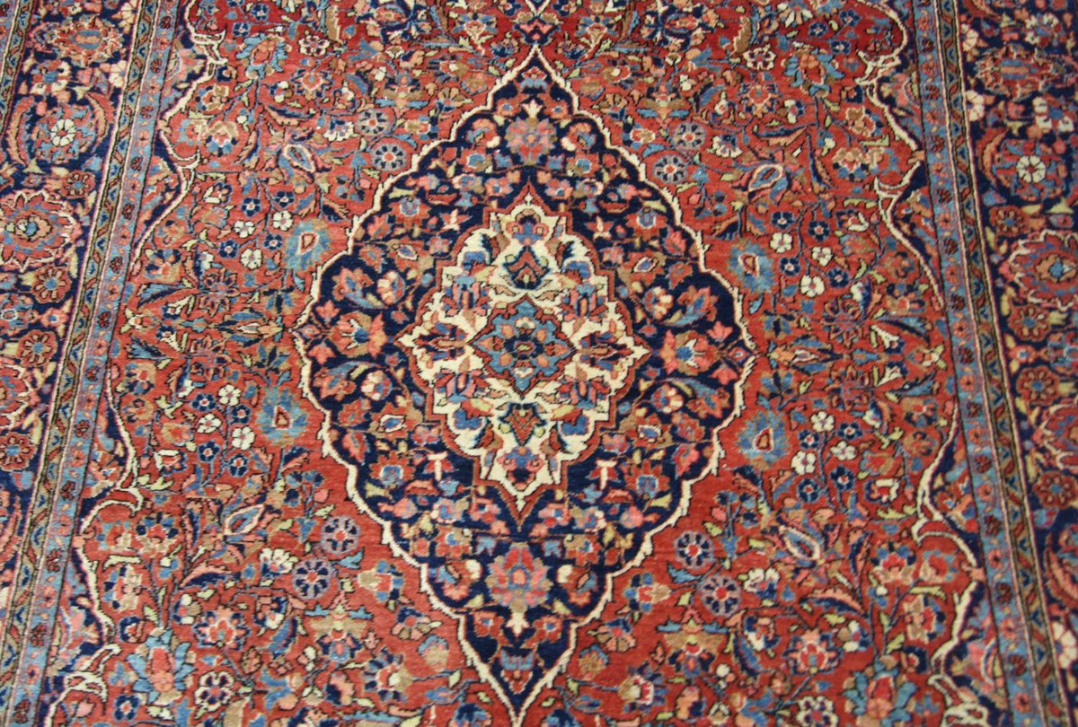 Perzisch tapijt - Keshan - 212 x 130 cm - bruin