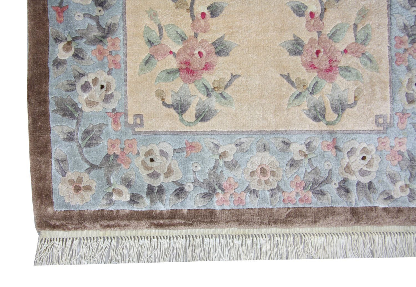 Chinese zijde Tapijt 136x70cm - Oosters Tapijt