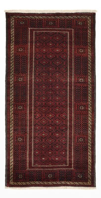 Loper Baluch tapijt - 203 x 101 cm - donkerrood