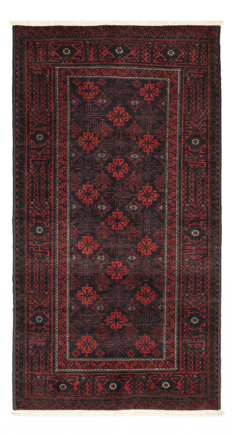 Loper Baluch tapijt - 193 x 104 cm - donkerrood
