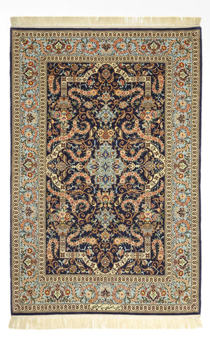 Perzisch tapijt - Isfahan - Premium - Zijden halsketting - 170 x 112 cm - donker beige
