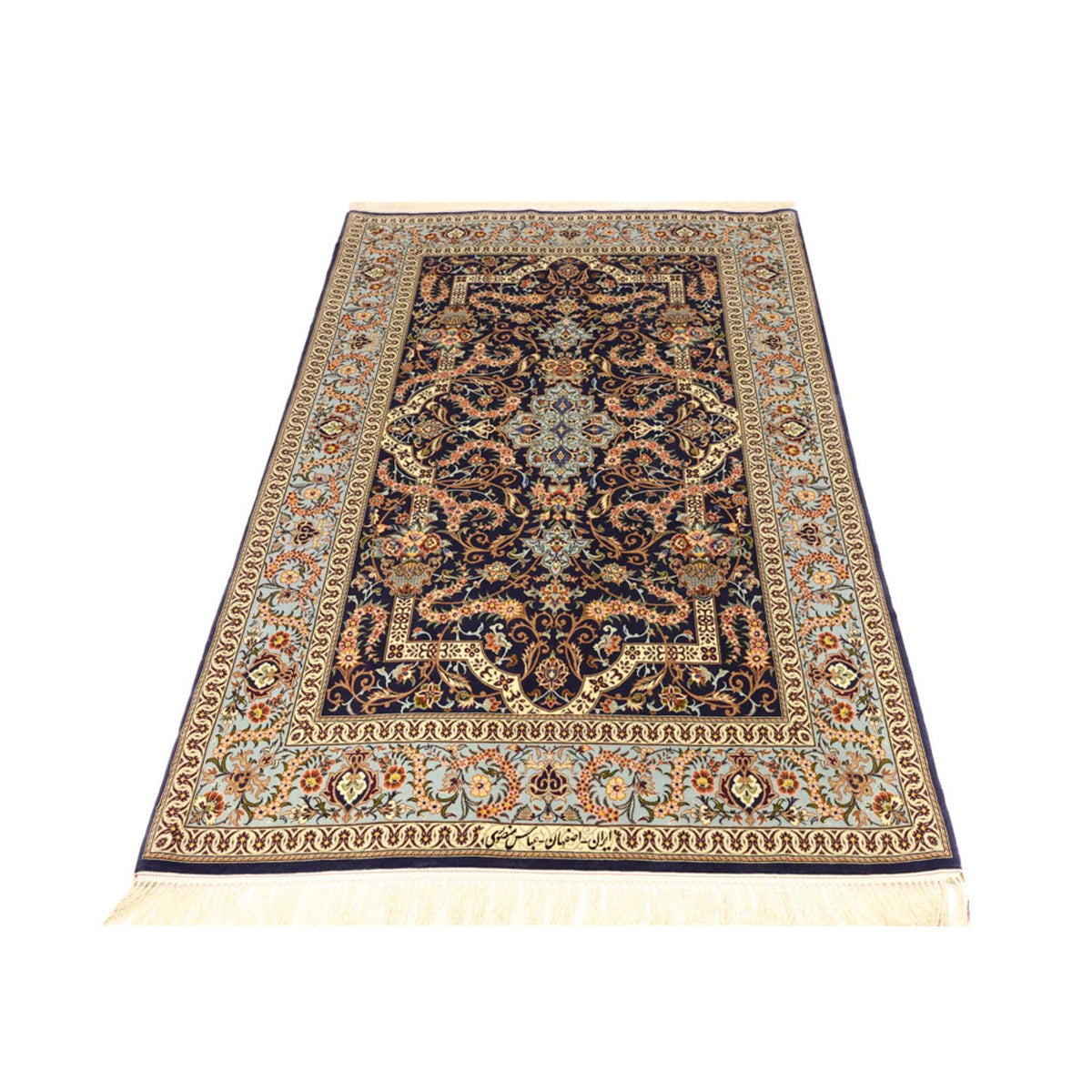Perzisch tapijt - Isfahan - Premium - Zijden halsketting - 170 x 112 cm - donker beige
