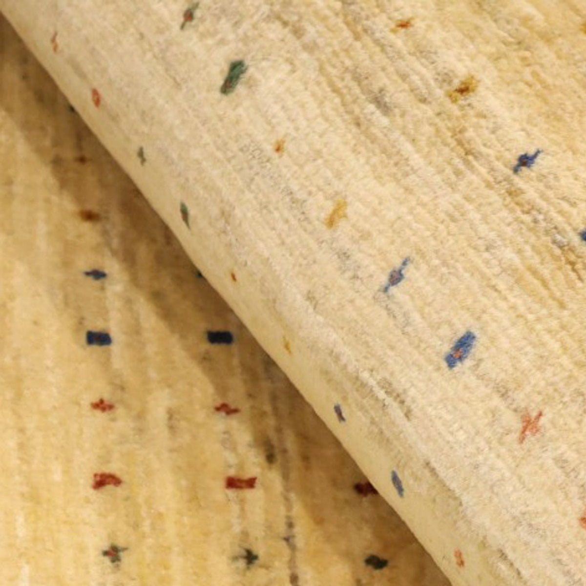 Gabbeh Tapijt - Kashkuli Perzisch - 174 x 115 cm - licht beige