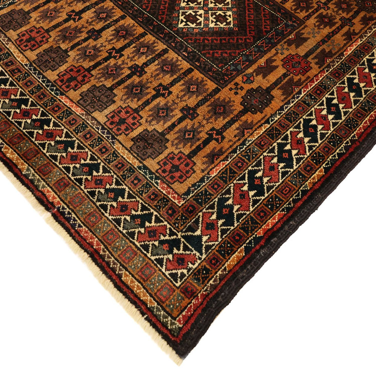 Loper Baluch tapijt - 230 x 120 cm - bruin