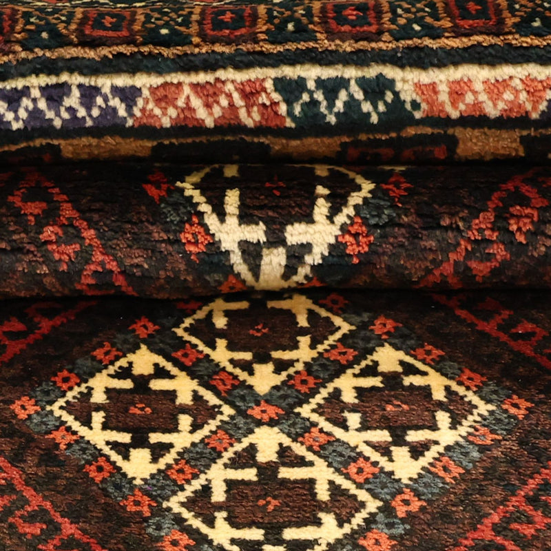 Loper Baluch tapijt - 230 x 120 cm - bruin