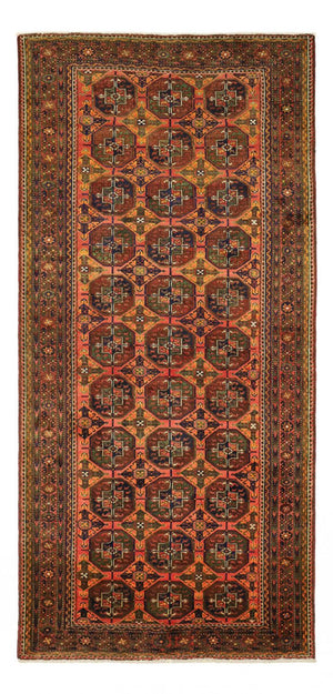 Loper Baluch tapijt - 254 x 117 cm - bruin