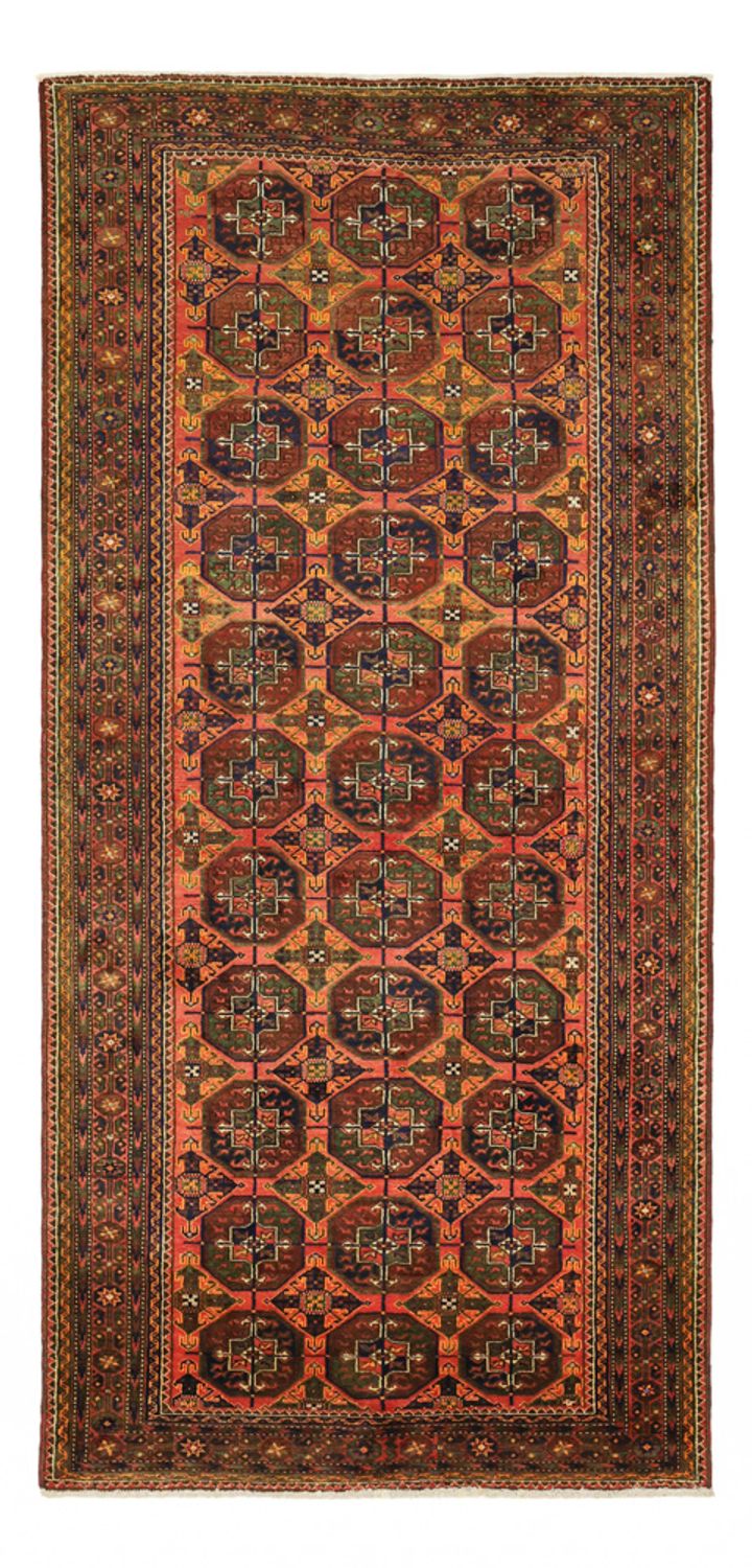 Loper Baluch tapijt - 254 x 117 cm - bruin