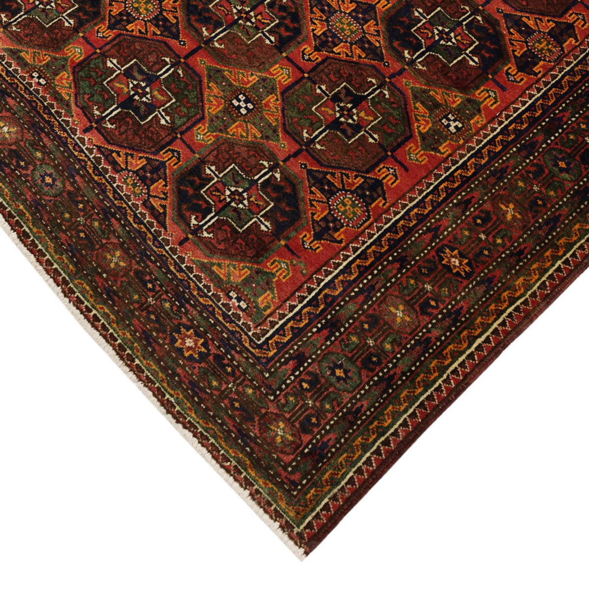 Loper Baluch tapijt - 254 x 117 cm - bruin