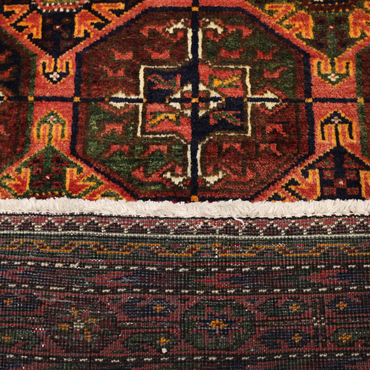 Loper Baluch tapijt - 254 x 117 cm - bruin