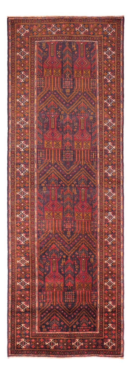 Loper Baluch tapijt - 292 x 103 cm - donkerrood
