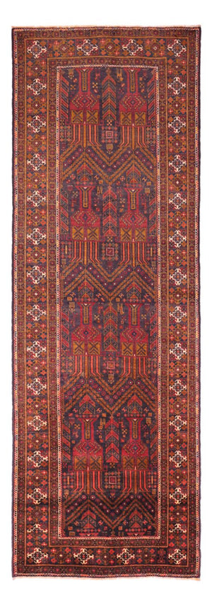 Loper Baluch tapijt - 292 x 103 cm - donkerrood