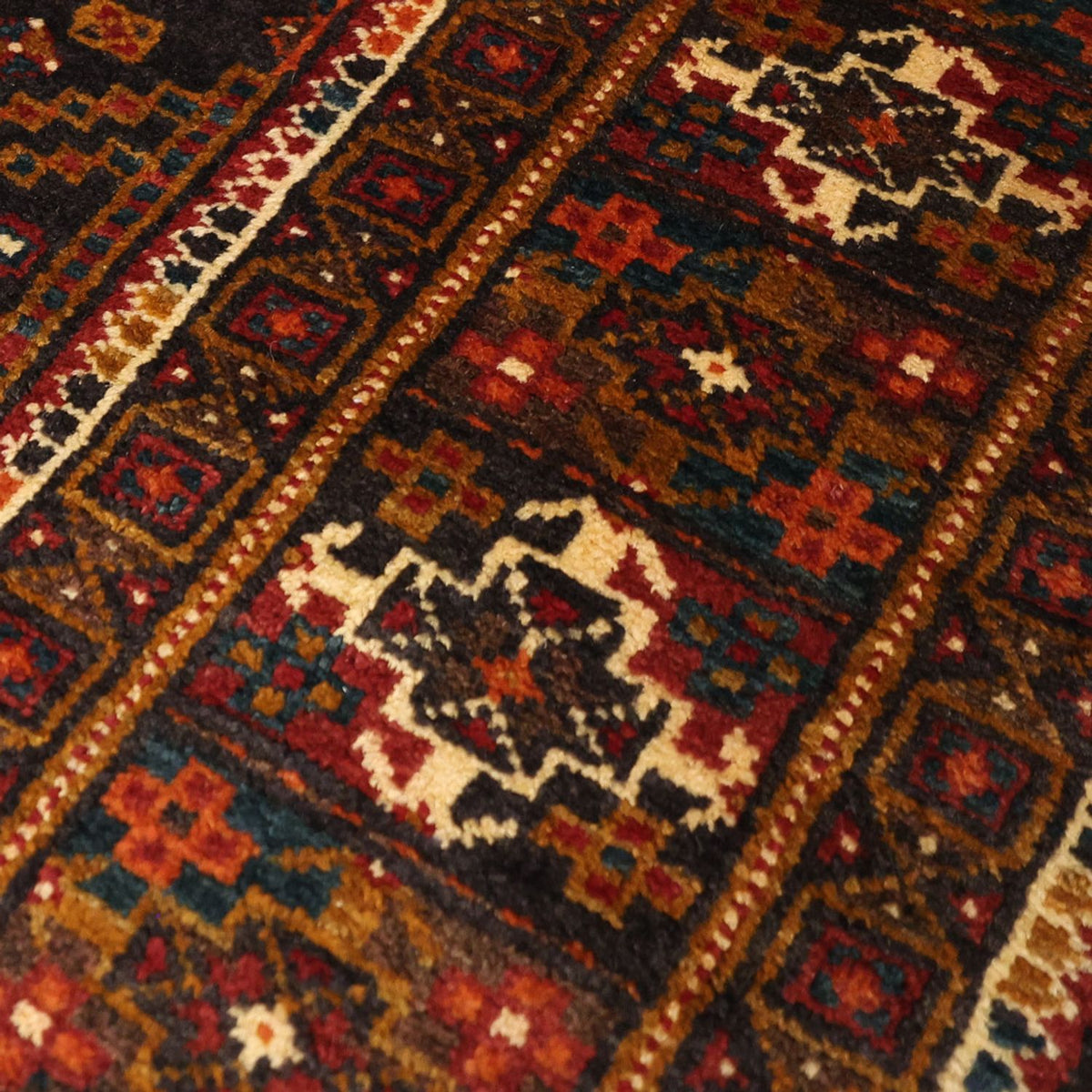 Loper Baluch tapijt - 292 x 103 cm - donkerrood
