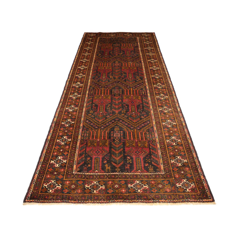 Loper Baluch tapijt - 292 x 103 cm - donkerrood