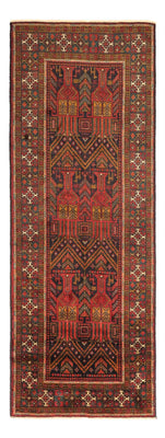 Loper Baluch tapijt - 297 x 107 cm - donkerrood