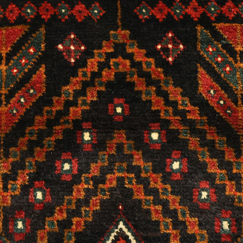 Loper Baluch tapijt - 297 x 107 cm - donkerrood