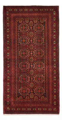 Loper Baluch tapijt - 223 x 115 cm - donkerrood
