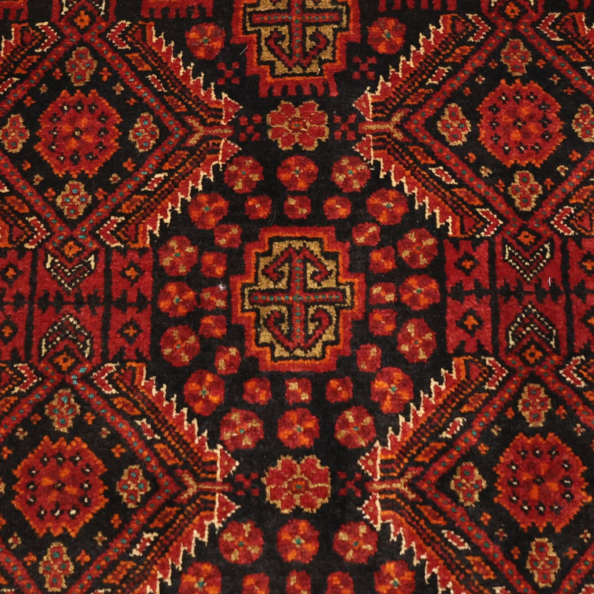 Loper Baluch tapijt - 223 x 115 cm - donkerrood