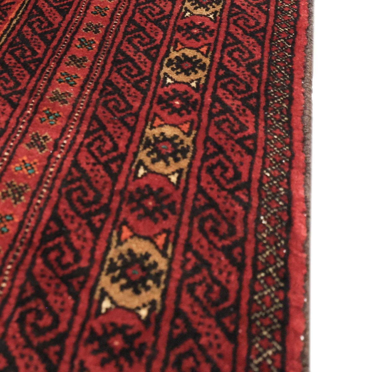 Loper Baluch tapijt - 223 x 115 cm - donkerrood