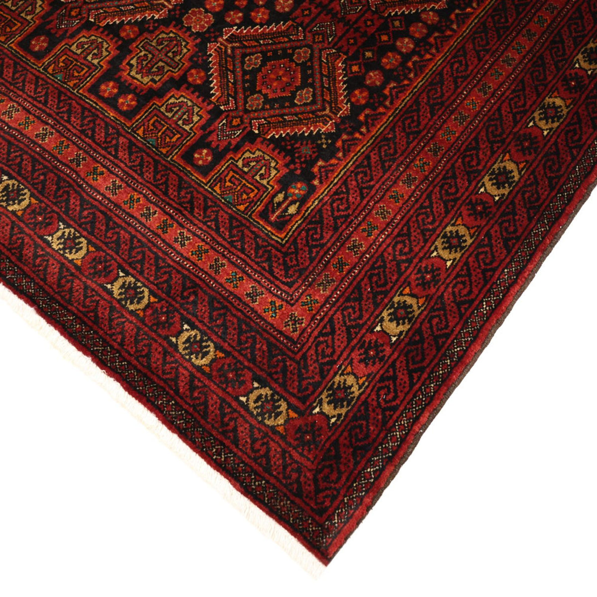 Loper Baluch tapijt - 223 x 115 cm - donkerrood