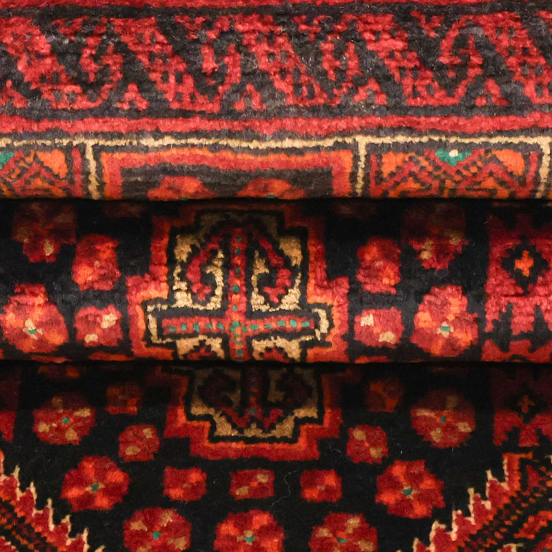 Loper Baluch tapijt - 223 x 115 cm - donkerrood