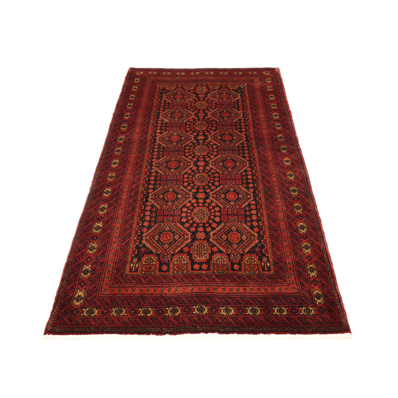 Loper Baluch tapijt - 223 x 115 cm - donkerrood