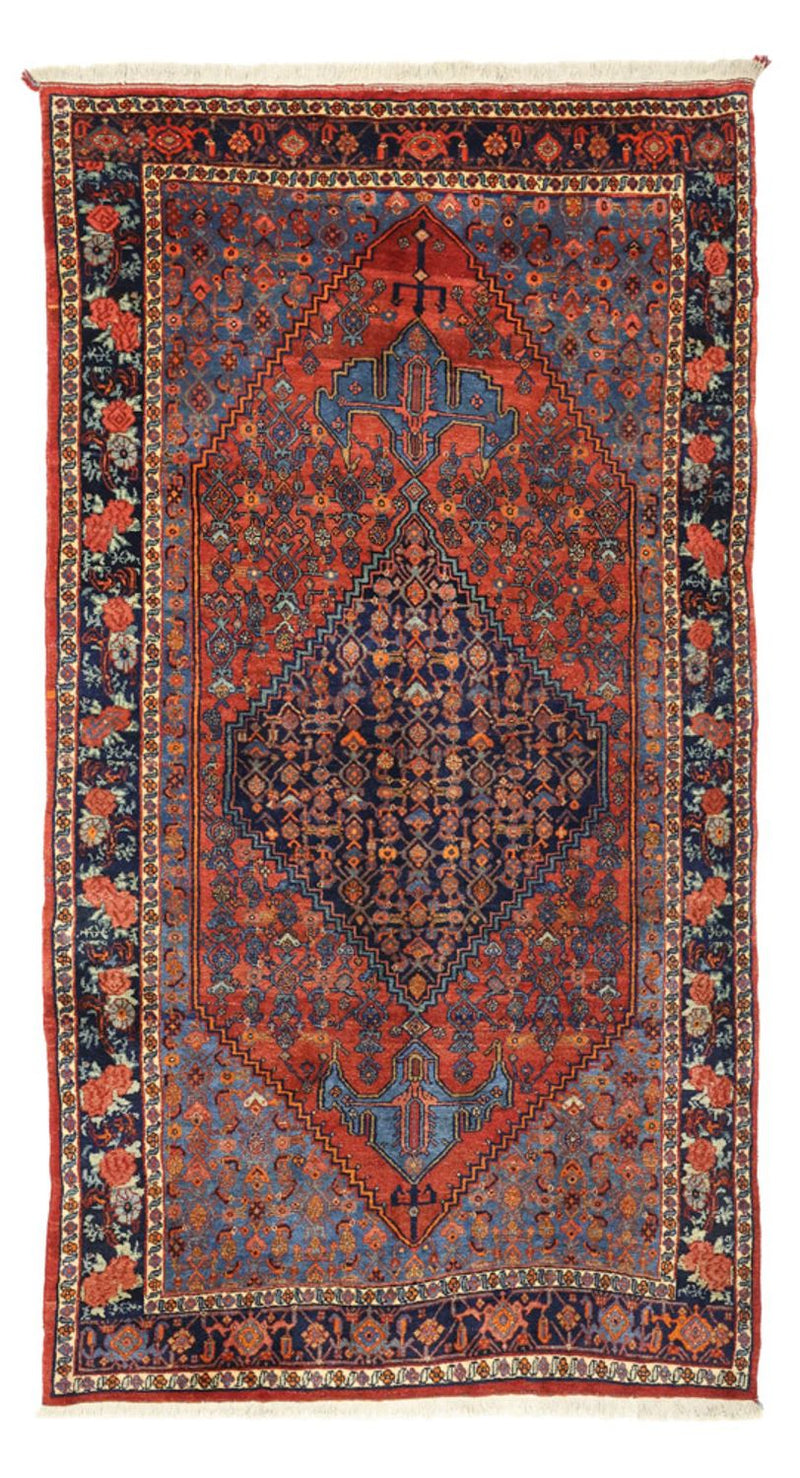 Perzisch tapijt - Bijar - 257 x 143 cm - donkerrood