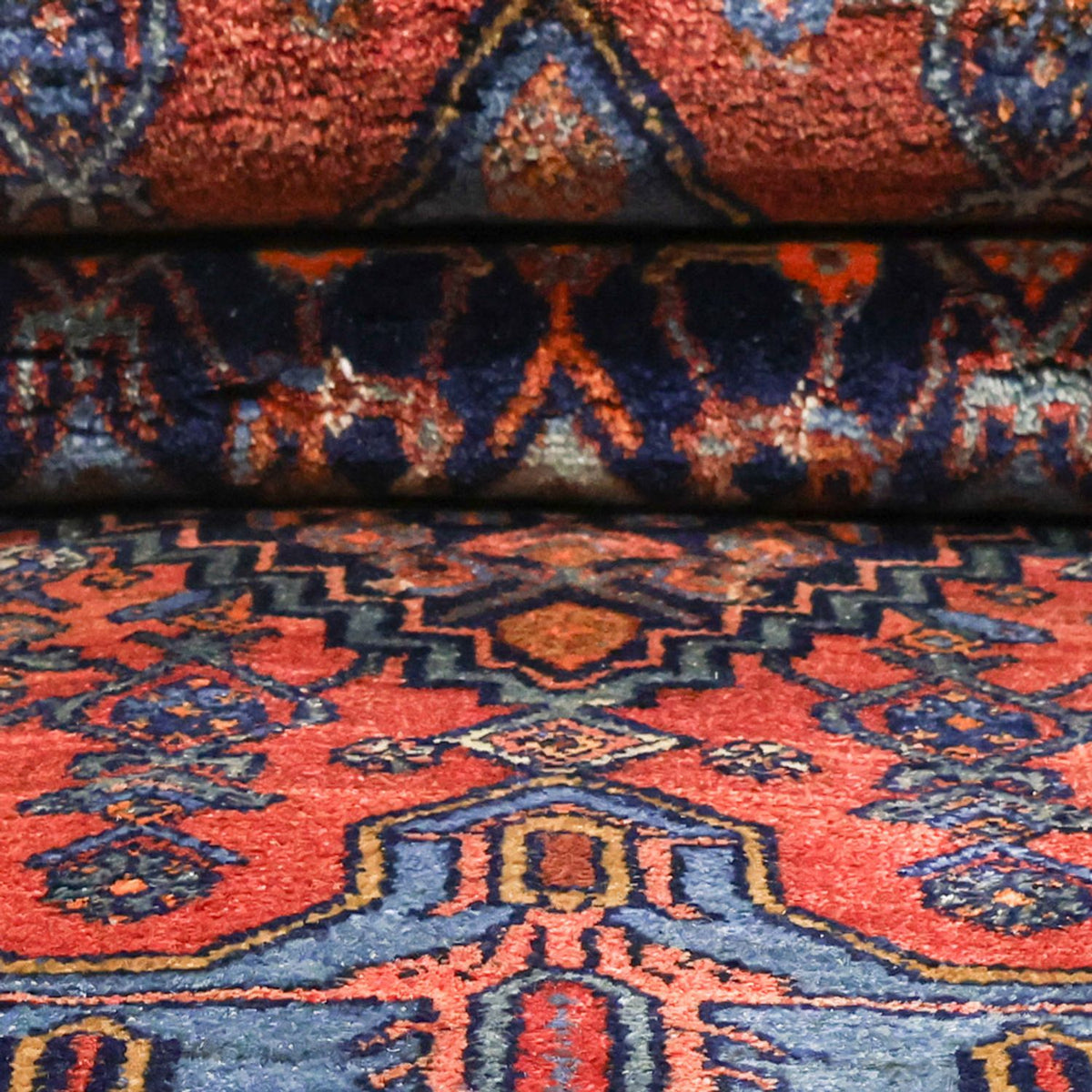 Perzisch tapijt - Bijar - 257 x 143 cm - donkerrood