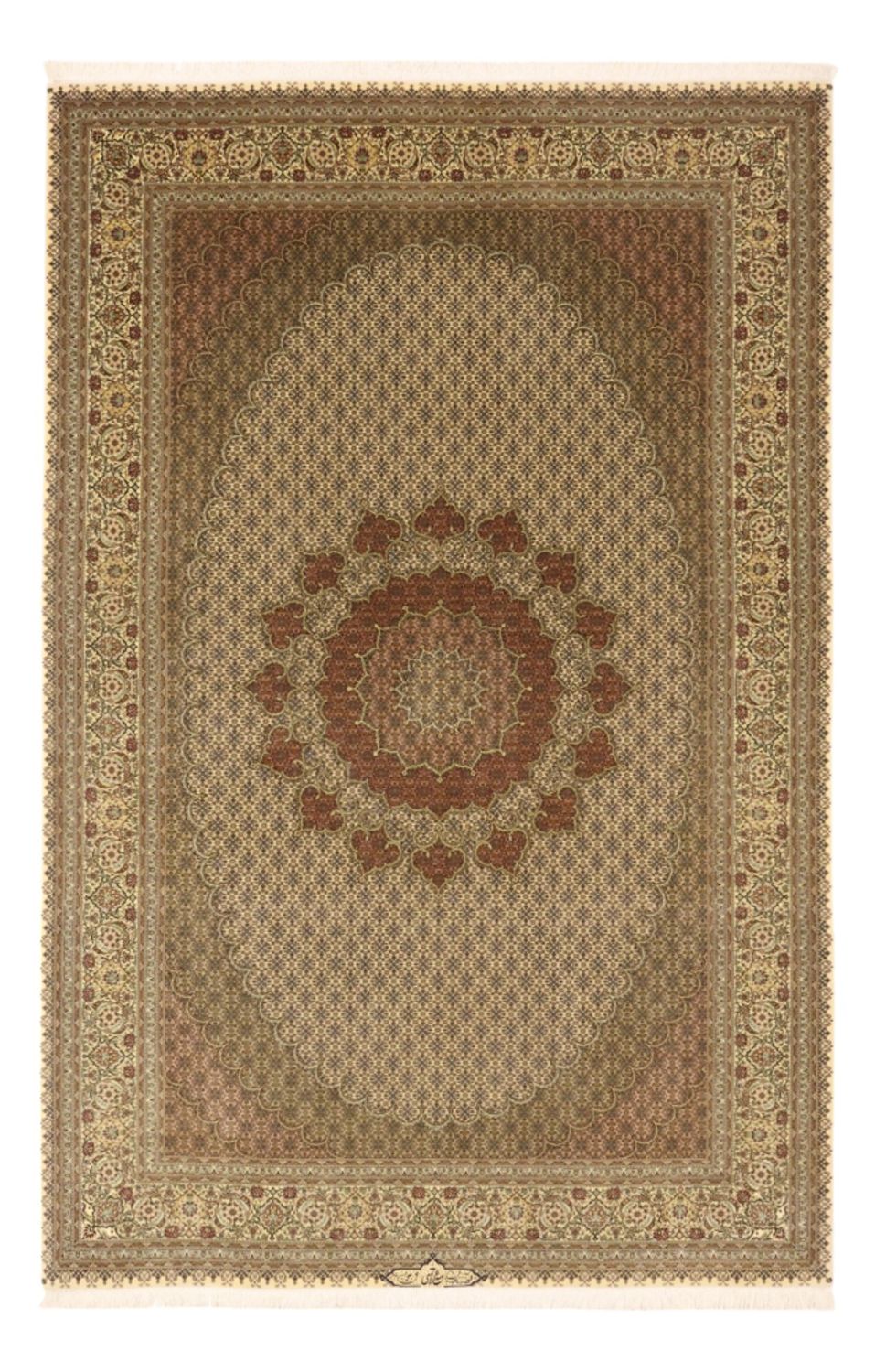 Perzisch tapijt - Tabriz - Royal - Koninklijke - 305 x 200 cm - zand