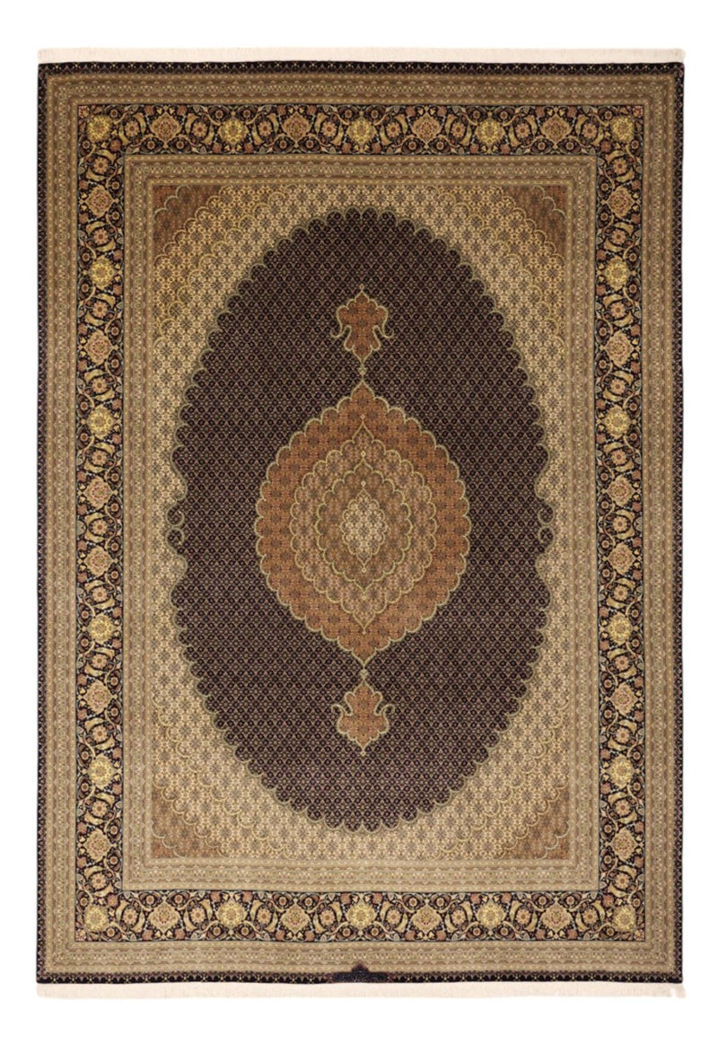 Perzisch tapijt - Tabriz - Royal - Koninklijke - 350 x 249 cm - donkerbruin
