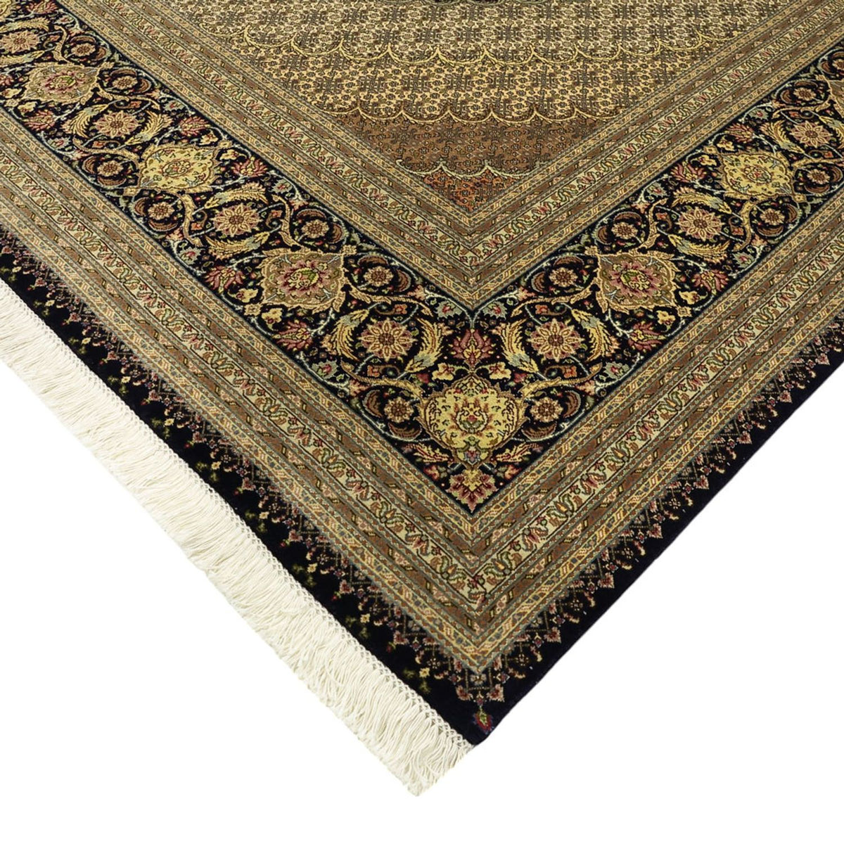 Perzisch tapijt - Tabriz - Royal - Koninklijke - 350 x 249 cm - donkerbruin