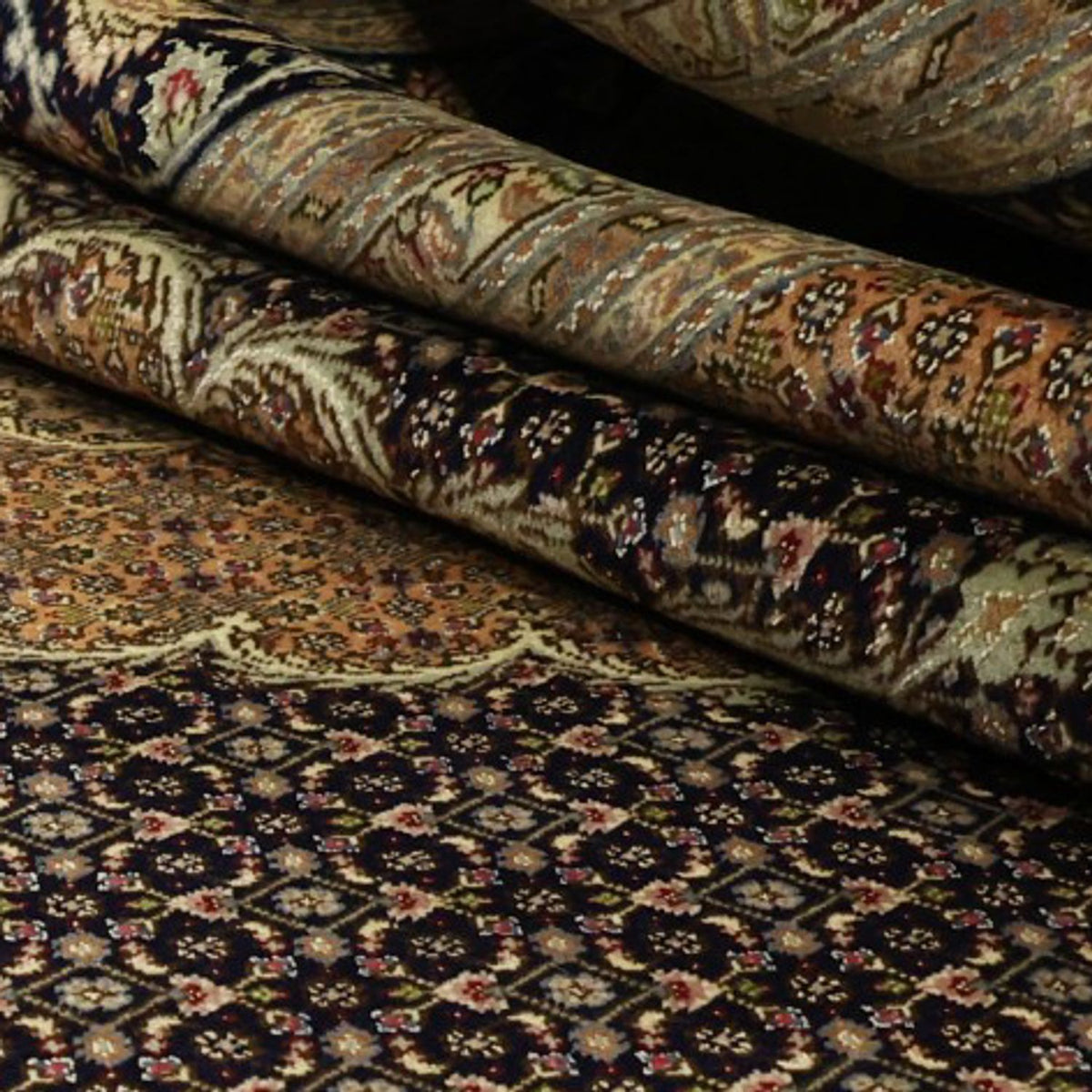 Perzisch tapijt - Tabriz - Royal - Koninklijke - 350 x 249 cm - donkerbruin