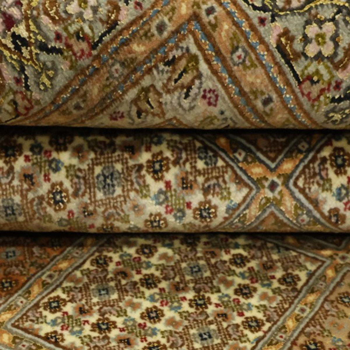 Perzisch tapijt - Tabriz - Royal - Koninklijke - 207 x 151 cm - donker beige
