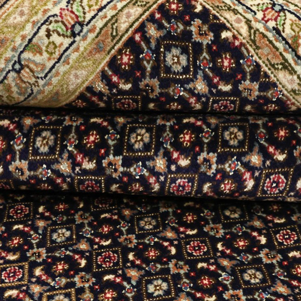 Perzisch tapijt - Tabriz - Royal - Koninklijke - 194 x 153 cm - donker beige