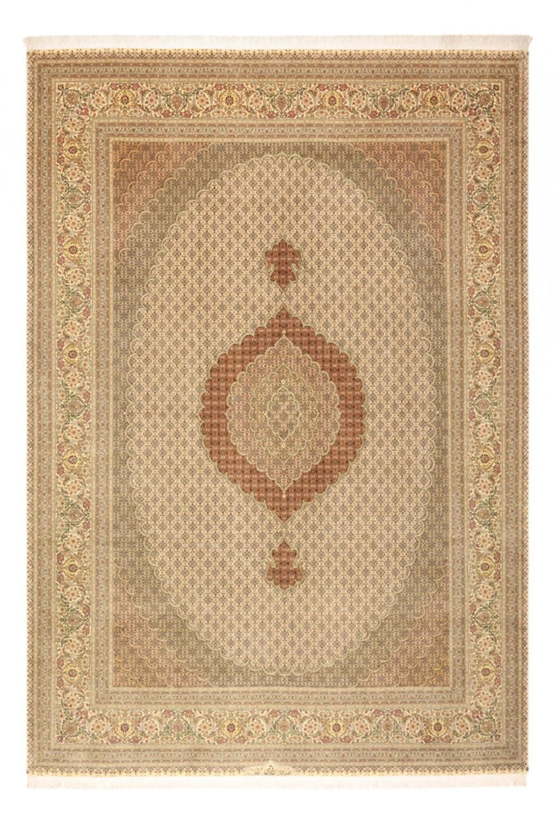 Perzisch tapijt - Tabriz - Royal - Koninklijke - 357 x 248 cm - licht beige