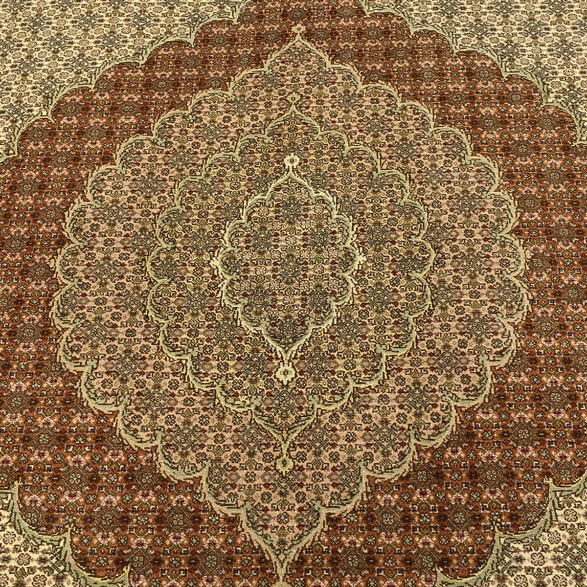 Perzisch tapijt - Tabriz - Royal - Koninklijke - 357 x 248 cm - licht beige
