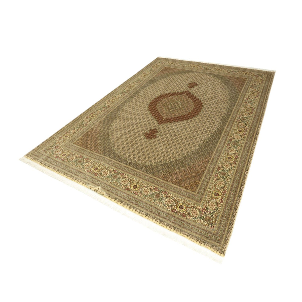 Perzisch tapijt - Tabriz - Royal - Koninklijke - 357 x 248 cm - licht beige