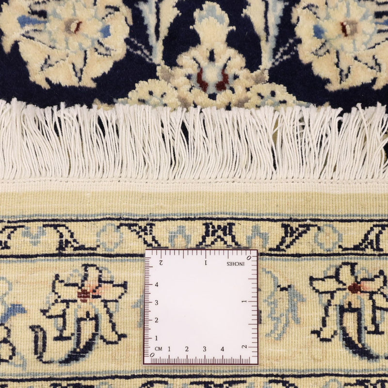 Perzisch tapijt - Nain - Koninklijk - Koninklijke - 114 x 78 cm - donkerblauw