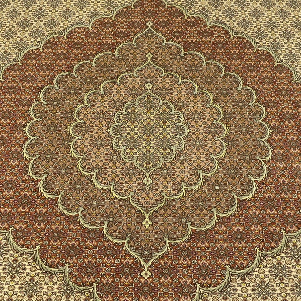 Perzisch tapijt - Tabriz - Royal - Koninklijke - 351 x 250 cm - donker beige