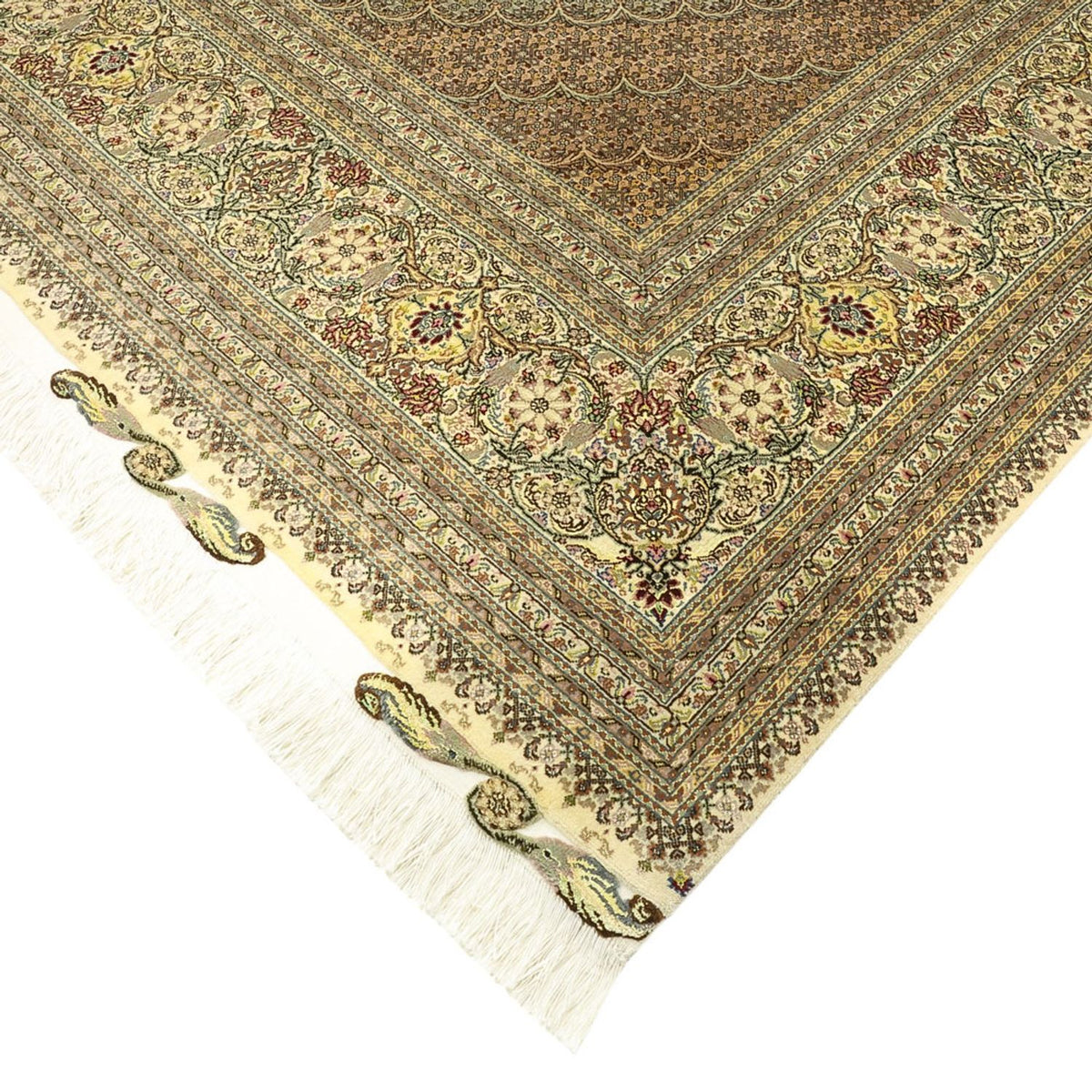 Perzisch tapijt - Tabriz - Royal - Koninklijke - 351 x 250 cm - donker beige