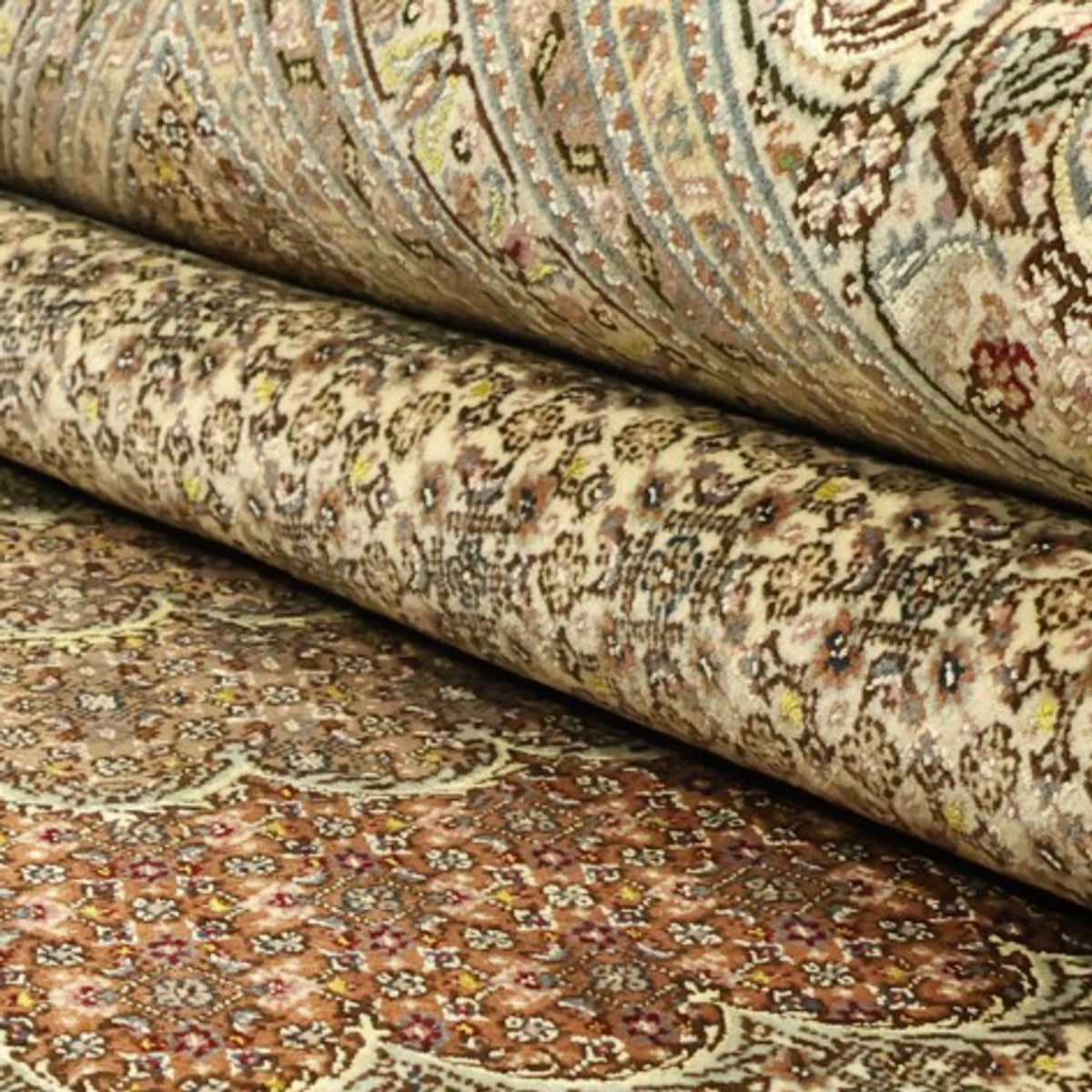 Perzisch tapijt - Tabriz - Royal - Koninklijke - 351 x 250 cm - donker beige