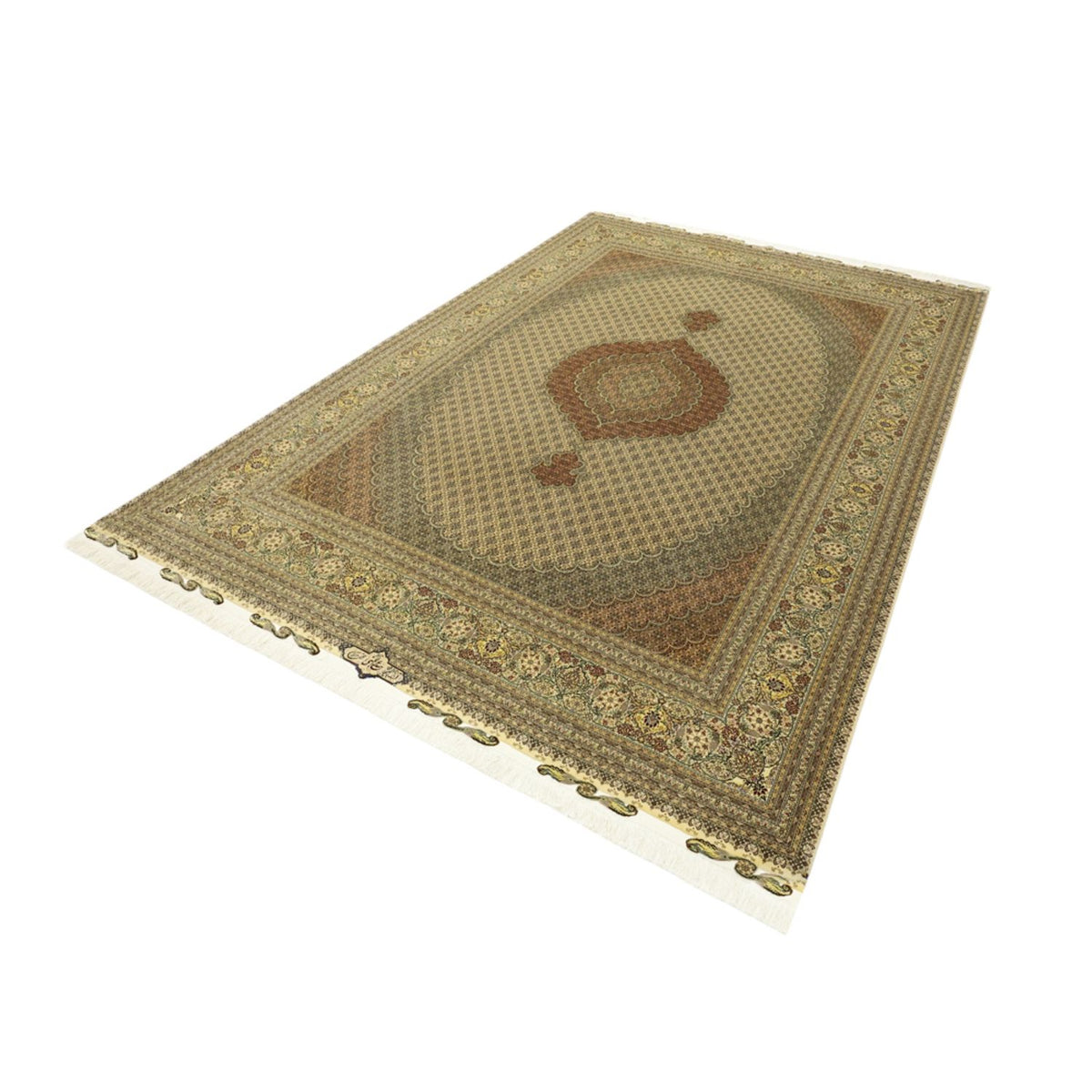 Perzisch tapijt - Tabriz - Royal - Koninklijke - 351 x 250 cm - donker beige